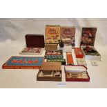 Box board games, Jigsaws, Dominoes to include 'The game of the Tail-less Donkey' , 'Higgledy-