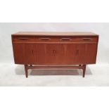 Mid-century modern G-Plan Fresco Range sideboard, the rectangular top above four drawers and four