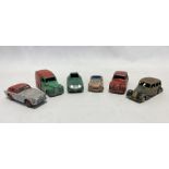Playworn Dinky diecast models to include 161 Austin Somerset, 167 A.C. Aceca Coupe, 163 Bristol 450,
