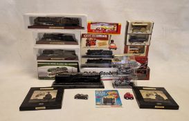 Collection of diecast model cars, trains and bikes  to include Corgi 4082 Windsor Castle, Corgi 5029