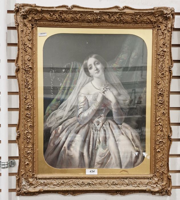 Two tinted mezzotints in gilt moulded frames, 39cm x 30cm (2) - Bild 3 aus 4