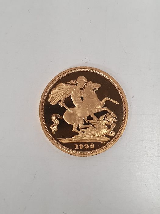 1990 gold proof sovereign in case Condition ReportVery good condition. See photos for relevent - Image 5 of 13