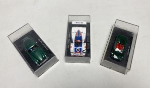 Three Spark Model diecast model cars to include S0250 Lotus 23 B 1960, S0581 Aston Martin DB2