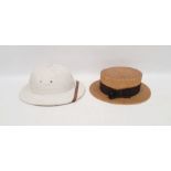 A Bari & Co helmet and a straw boater hat (2)