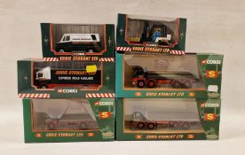 Six boxed Corgi Eddie Stobart diecast models to include 20903 AEC Wheel Platform Lorry, 29103 Guy