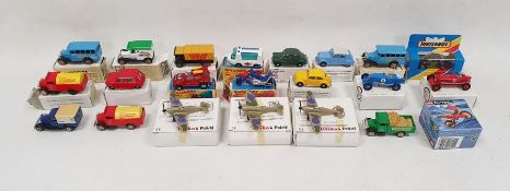 Vintage toys to include Matchbox No.11 flying bug, Matchbox No.46 Stretcha-Fetcha ambulance,