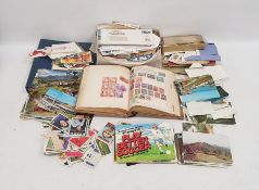 Various assorted stamps within albums, bags, envelopes, etc (1 box)