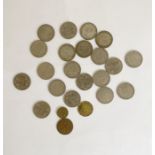 Collection of twenty half crown coins including one dated 1928, the others from 1939-1967 *** please