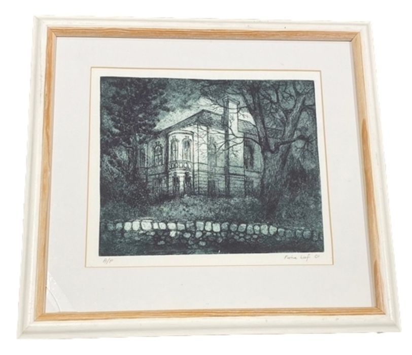 Fiona Lief  Artist's proof "Edgbaston Hall", signed and dated '01, 28cm x 32cm - Image 2 of 3