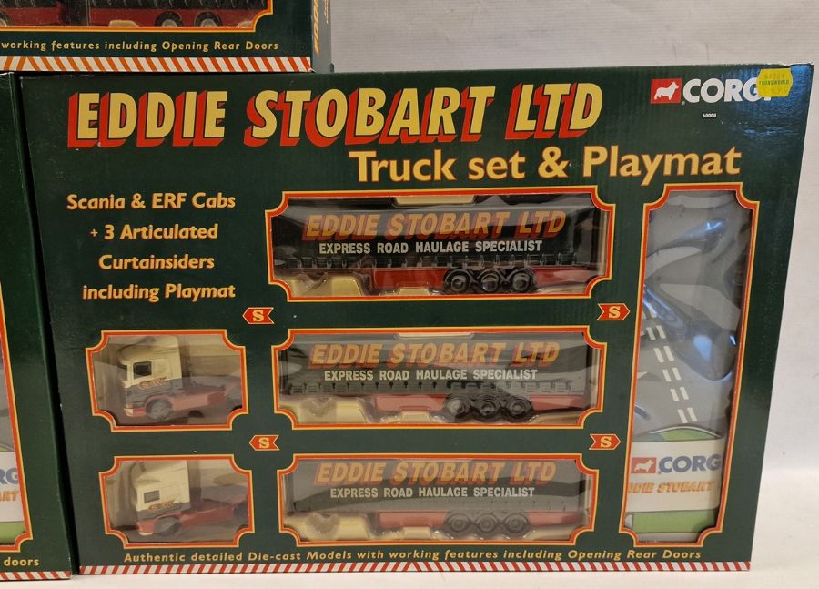 Three boxed Corgi diecast model Eddie Stobart Truck sets to include 60023 Truck set & Playmat - Image 3 of 4