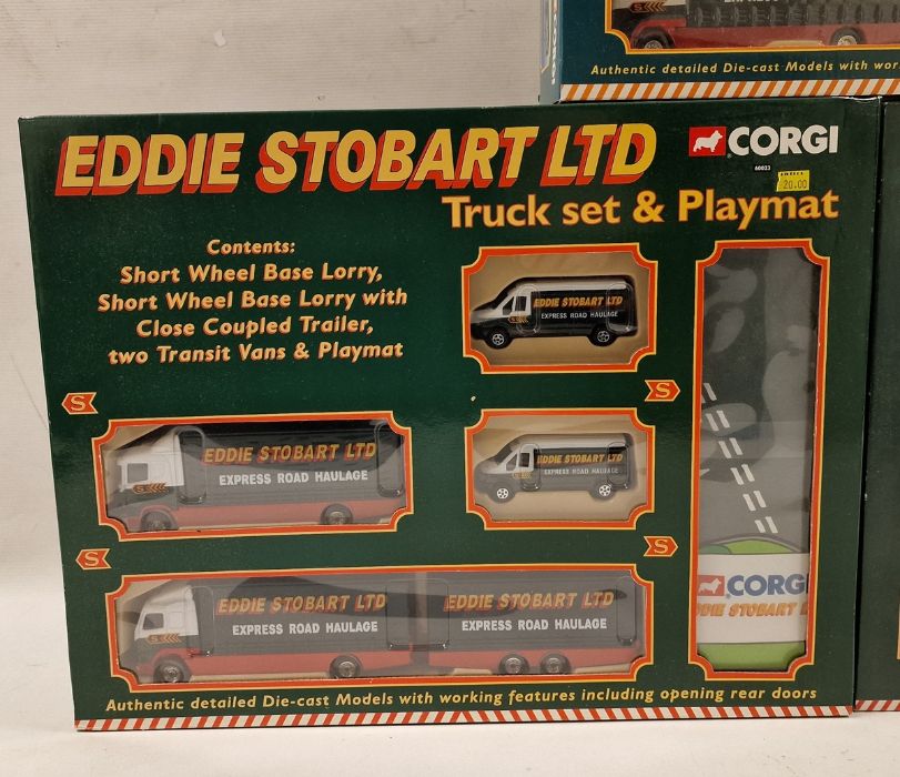 Three boxed Corgi diecast model Eddie Stobart Truck sets to include 60023 Truck set & Playmat - Image 2 of 4