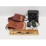 Pair of binoculars, Boots pacer with fitted leather case, a pair of Sirius field glasses 10x25,