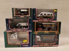 Six boxed Corgi Eddie Stobart diecast models to include Limited Edition 1:50 scale CC12405 Volvo