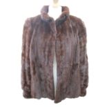 Vintage dyed ermine fur jacket