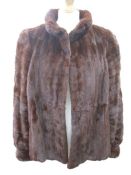 Vintage dyed ermine fur jacket