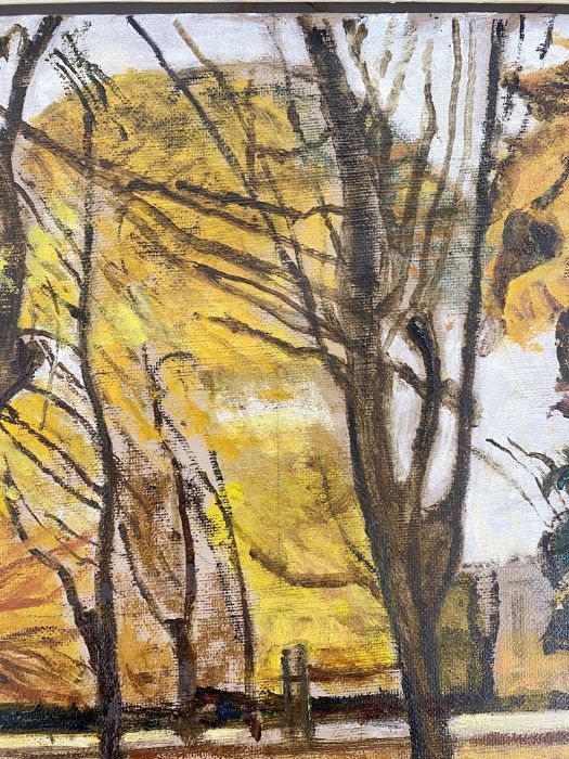 Carel Weight CH CBE RA (1908-1997) Oil on canvas  "Autumn", figures in a park, signed top left, - Image 11 of 17