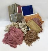 Passementerie / furnishing braids, unnamed, incl. silk (1 box)