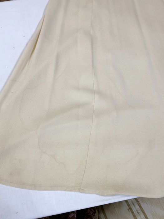 Ossie Clark for Radley, a cream moss crepe full length dress, with spaghetti strap detail tying at - Bild 6 aus 9