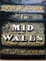 John Piper (1903-1992) Mixed media rubbing  Design for the cover of Shell Guide to Mid Wales,