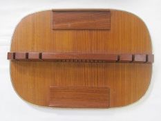 Vintage cutlery tray in varnished teak, possibly Mappin and Webb