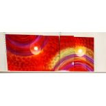 Jon Allen "Harvest Moods" Aluminium wall art for Statements 2000Condition ReportApprox 156cm x 61cm