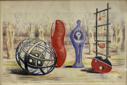 After Henry Moore (1898-1986) Lithograph 'Sculptural Objects', signed and dated 49. For The European