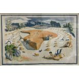 After John Nash (1893-1977) Lithograph 'From the  Goldmark Gallery. School Series - Set of 24