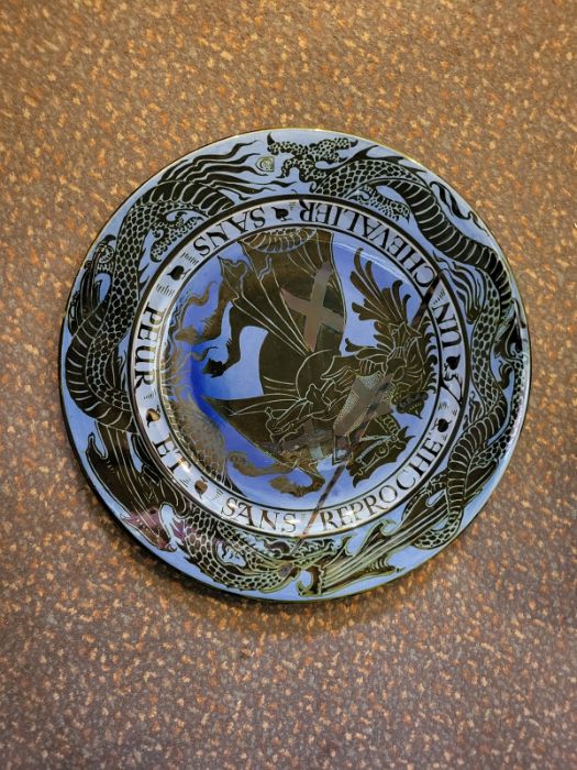 Pilkington's Lancastrian lustre charger designed by Walter Crane (1845-1915) and painted by - Image 7 of 16