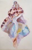 Christine Allison (contemporary) Oil on canvas "Labyrinthine, Shell Fragment", signed, titled and