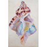 Christine Allison (contemporary) Oil on canvas "Labyrinthine, Shell Fragment", signed, titled and