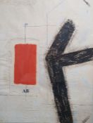 James Coignard (1925-2008) Carborundum print, Abstract, signed in pencil, 76cm x 57cm, framed and