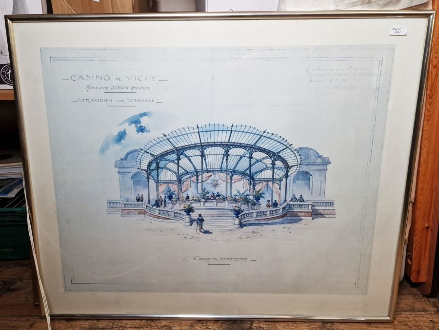 20th Century Limited edition print French Art Deco scene in a bar  "Une Heure du Matin, Le - Image 6 of 10