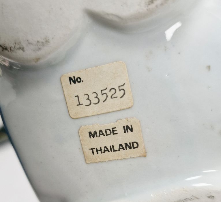 Middle Eastern vase with turquoise ground, a pair of Staffordshire flatback dogs, two Mexican ducks, - Image 8 of 8