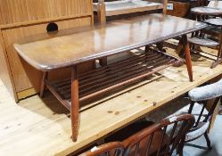 Ercol stained elm coffee table