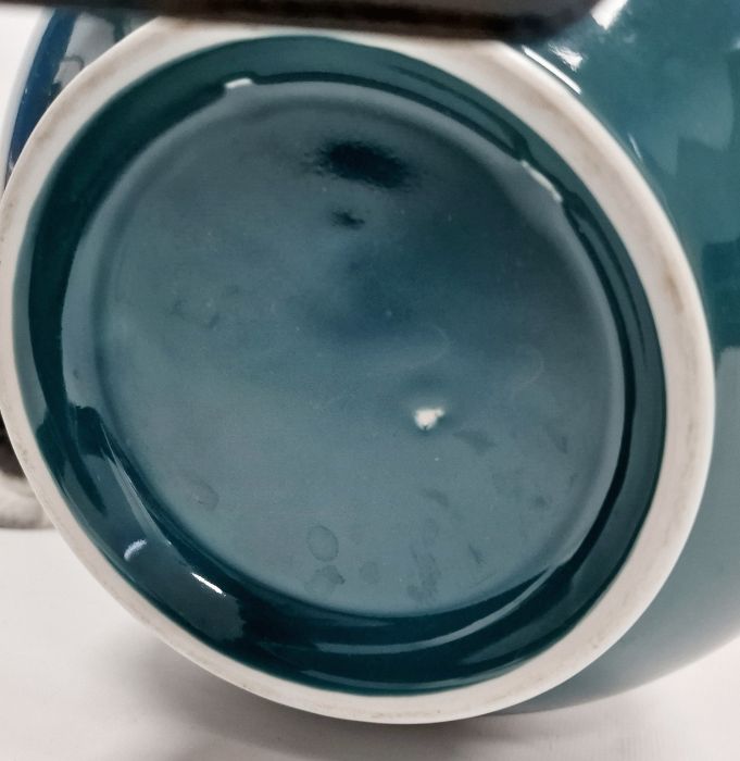 Middle Eastern vase with turquoise ground, a pair of Staffordshire flatback dogs, two Mexican ducks, - Image 4 of 8