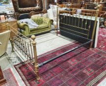 Tubular brass bedframe, 6ft, possibly by The Cornish Bed Co, similar to the Elizabeth bed