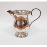 Edwardian silver miniature cream jug, baluster-shape, Birmingham 1902, 9cm high