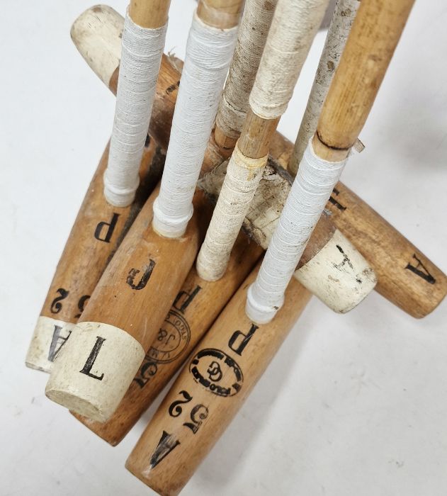 11 cane shafted polo mallets, two polo helmets, four hockey sticks and a lacrosse stick (18) - Image 2 of 6