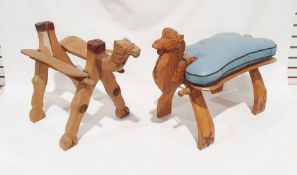 Two camel-shaped camel stools (2)