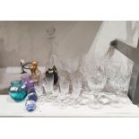 Set of six Royal Brierley cut glass wines, a set of four Thomas Webb cut glass wines, a set of six