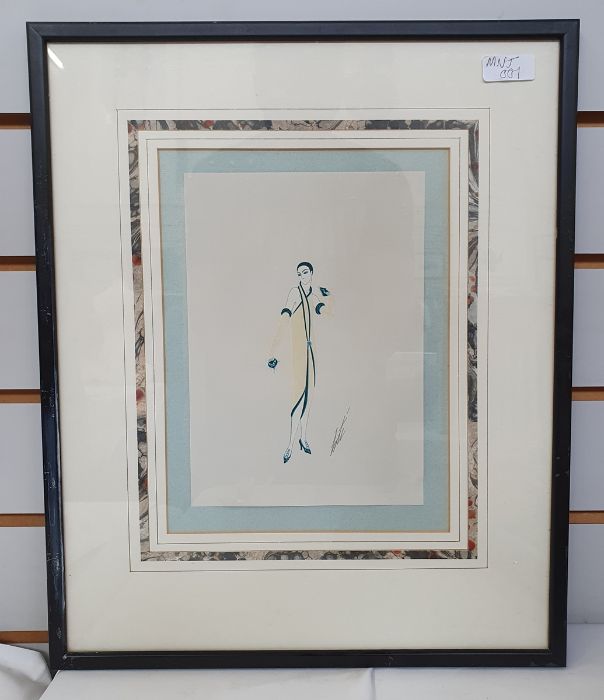 20th Century Limited edition print French Art Deco scene in a bar  "Une Heure du Matin, Le - Image 7 of 10