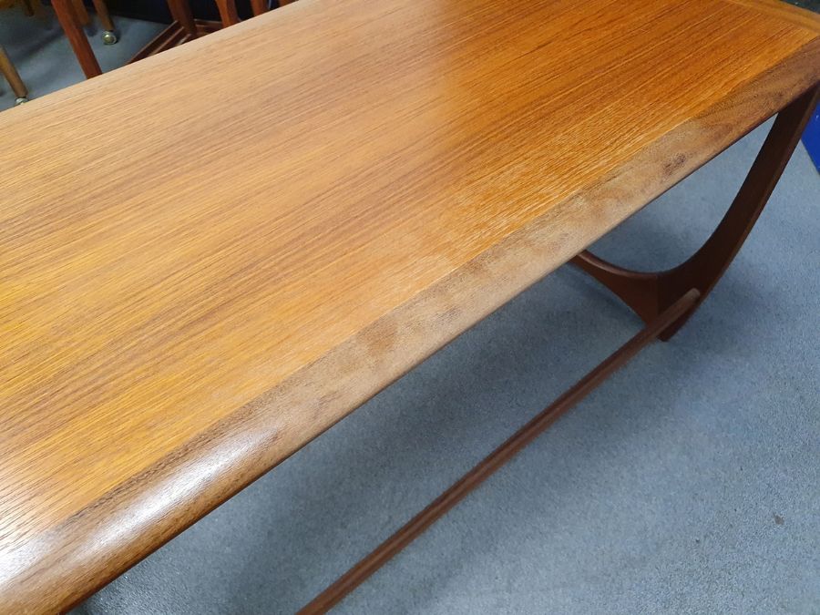 Mid 20th century G-Plan 'Astro' teak coffee table with two nesting tables, 50cm x 99cm x 50cm - Image 19 of 19