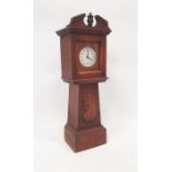 Miniature longcase clock, 37cm Condition ReportLight surface scratches and scuffs to the case.
