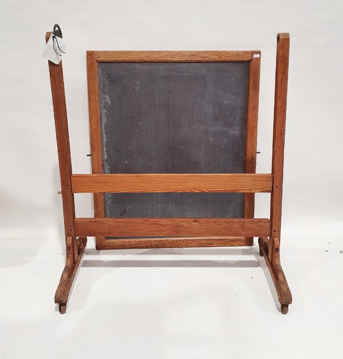 Vintage oak-framed slate blackboard