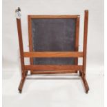 Vintage oak-framed slate blackboard