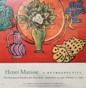 After Henri Matisse  Colour poster print Still life of magnolia, Henri Matisse Retrospective