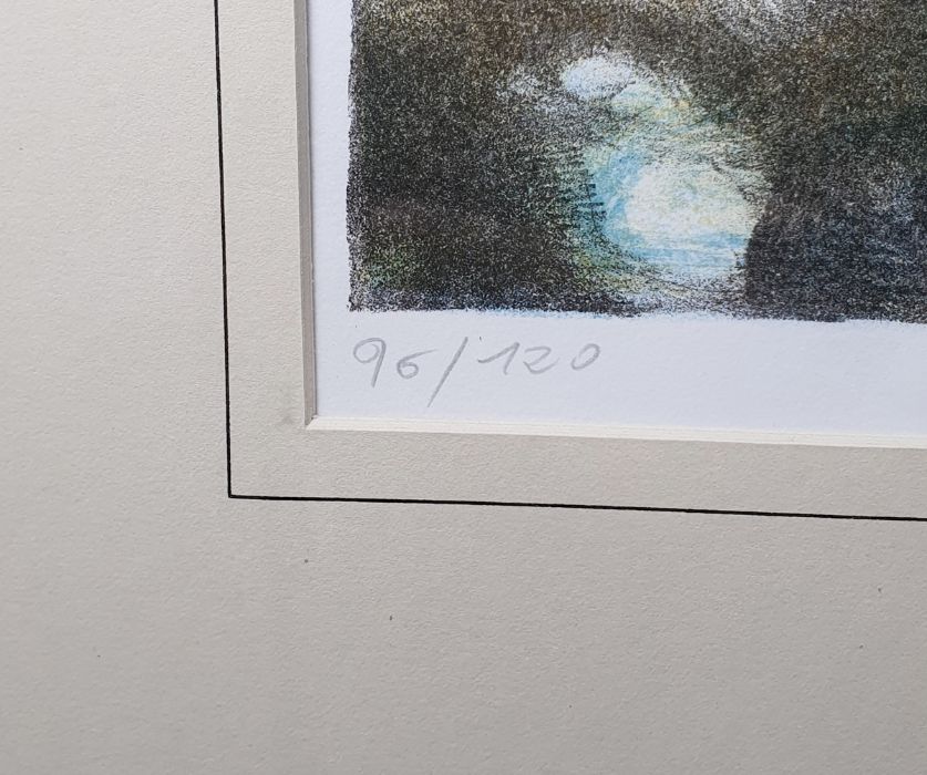 After Andrea Windischbauer (b.1942) Limited edition colour print Coastal landscape depicting ancient - Image 4 of 8