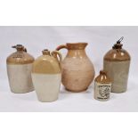 Stoneware bottles and jugs to include one marked 'T H Witchell Brewer & Spirit Merchant, Tetbury',