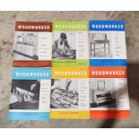 Quantity of vintage Woodworker magazines