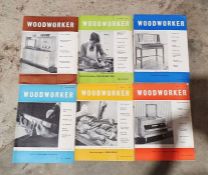 Quantity of vintage Woodworker magazines